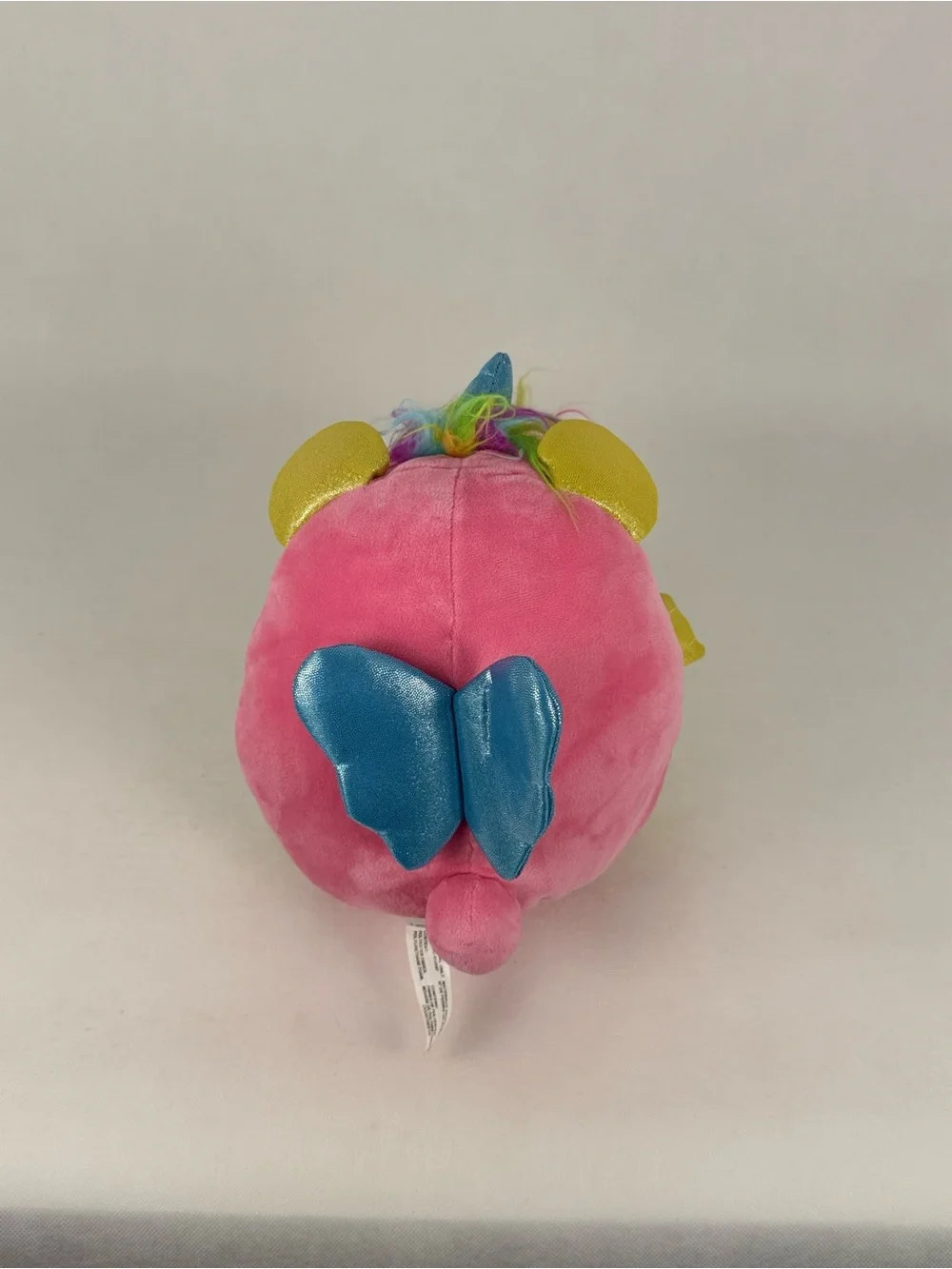 ZURU Rainbocorns Pink Unicorn Plush 8” Rainbow Hair Blue Heart Stuffed Toy